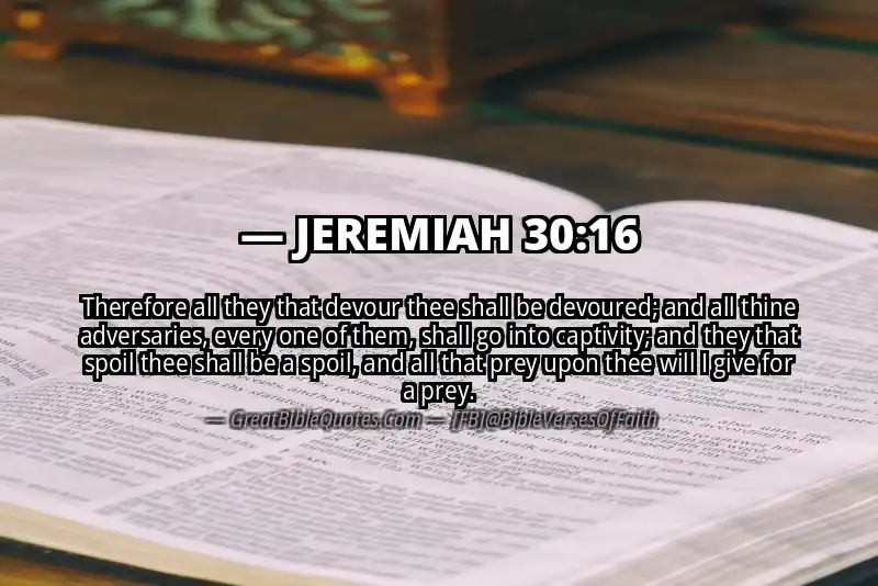 JEREMIAH 30:16 Verse