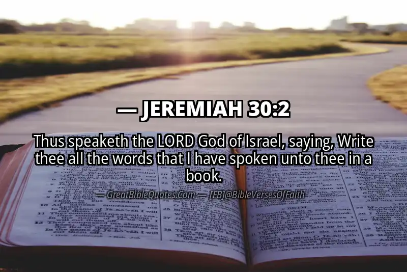 JEREMIAH 30:2 Verse