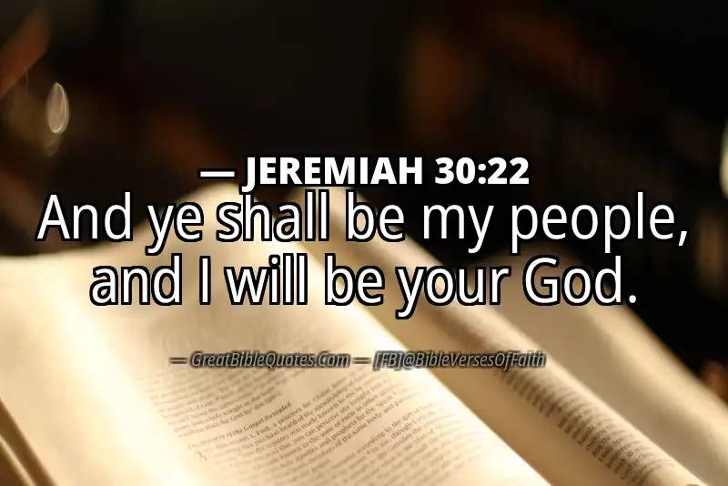 JEREMIAH 30:22 Verse
