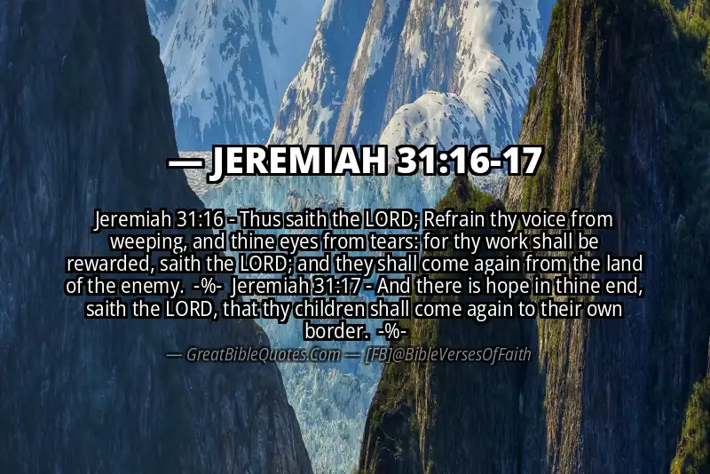 Image for JEREMIAH 31:16-17 Bible verse