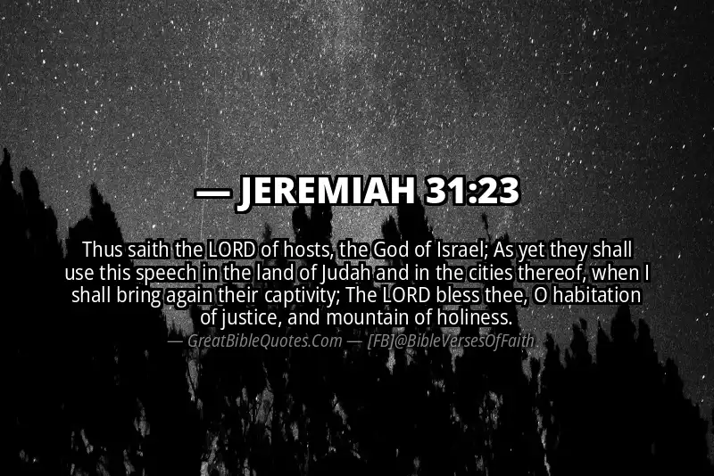 JEREMIAH 31:23 Verse