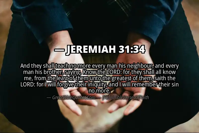 JEREMIAH 31:34 Verse Image