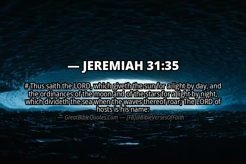 JEREMIAH 31:35 Verse Image