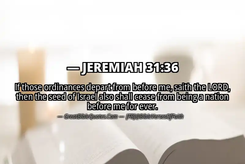JEREMIAH 31:36 Verse Image
