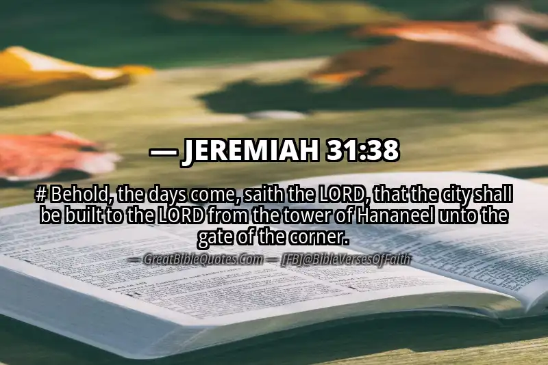 JEREMIAH 31:38 Verse Image