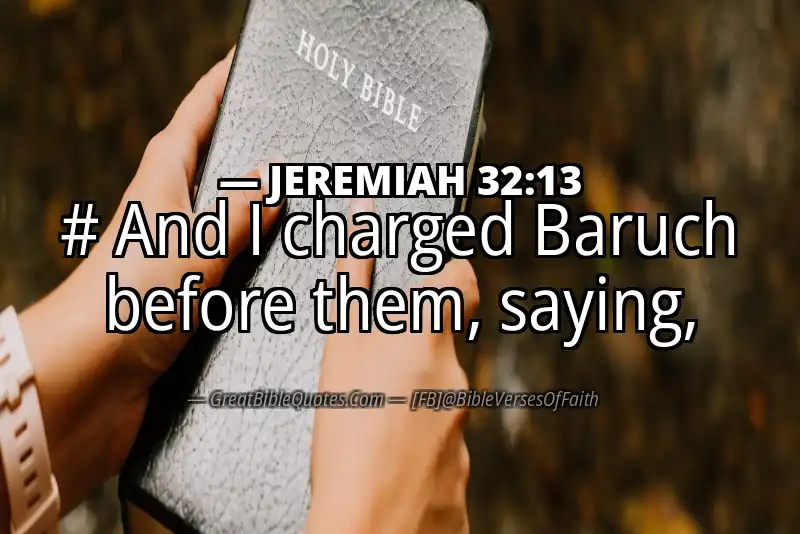 JEREMIAH 32:13 Verse