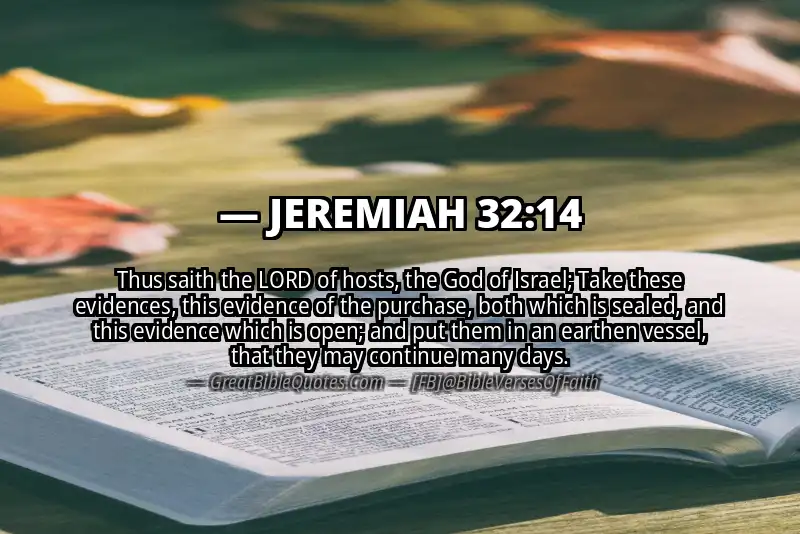 JEREMIAH 32:14 Verse