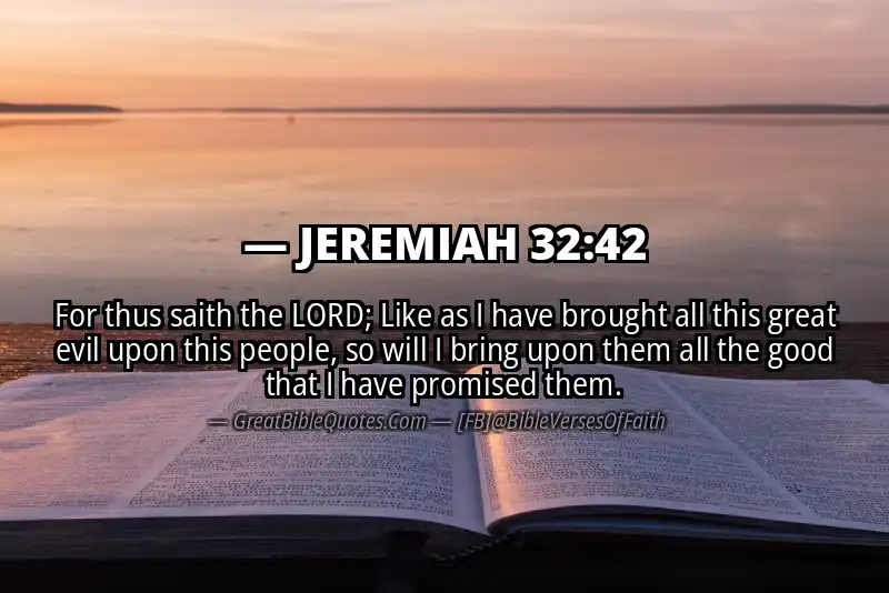 JEREMIAH 32:42 Verse