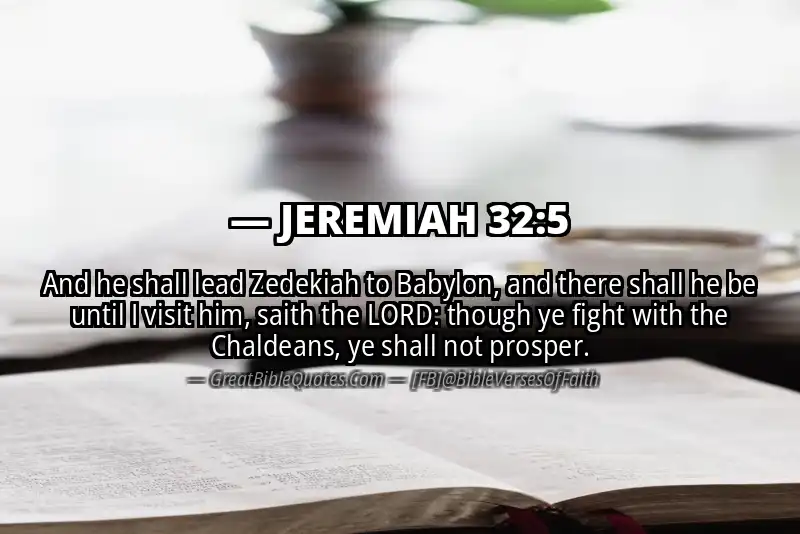 JEREMIAH 32:5 Verse