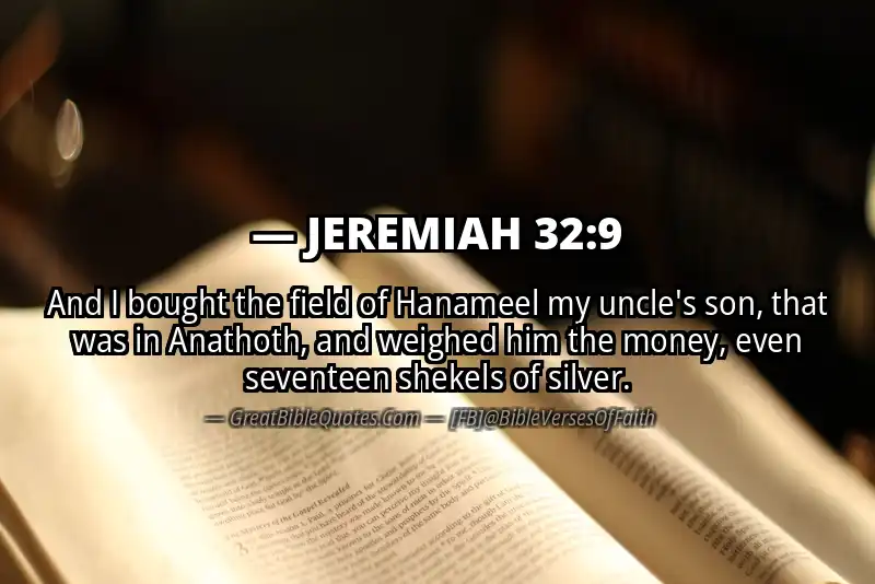 JEREMIAH 32:9 Verse