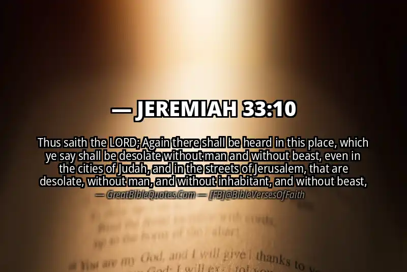 JEREMIAH 33:10 Verse