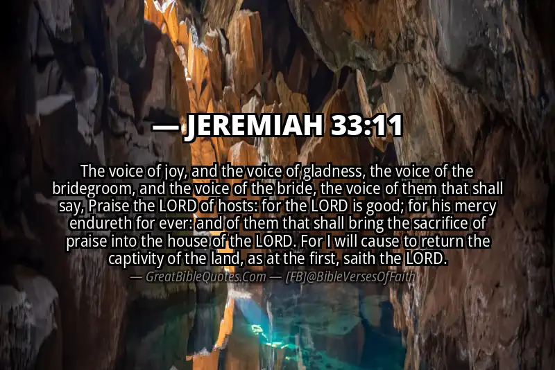 JEREMIAH 33:11 Verse