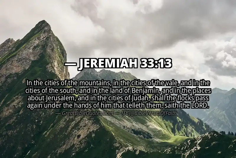 JEREMIAH 33:13 Verse