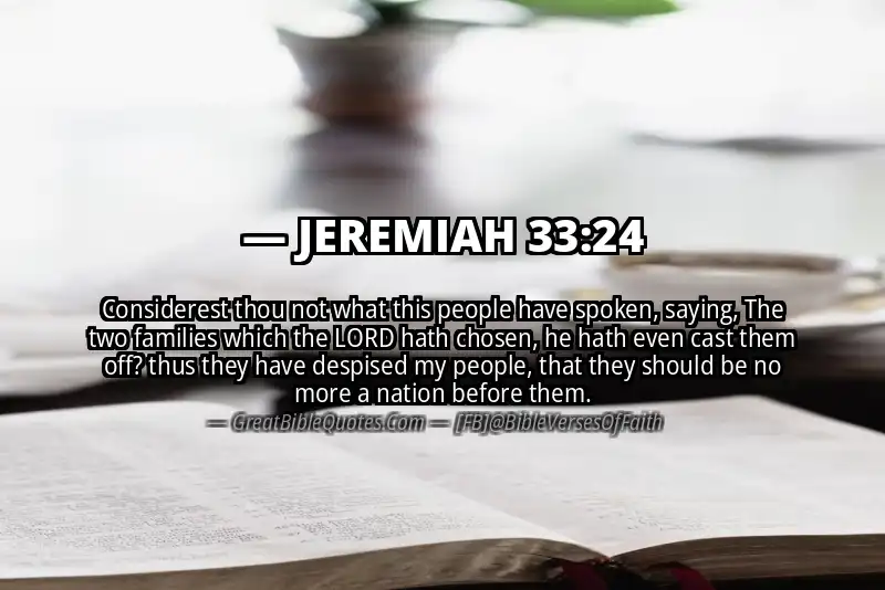 JEREMIAH 33:24 Verse