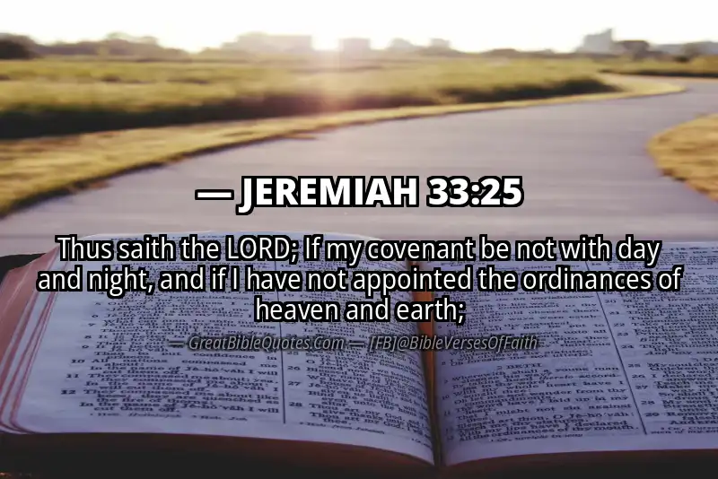 JEREMIAH 33:25 Verse