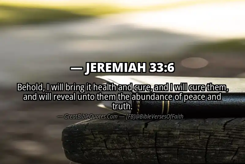 JEREMIAH 33:6 Verse
