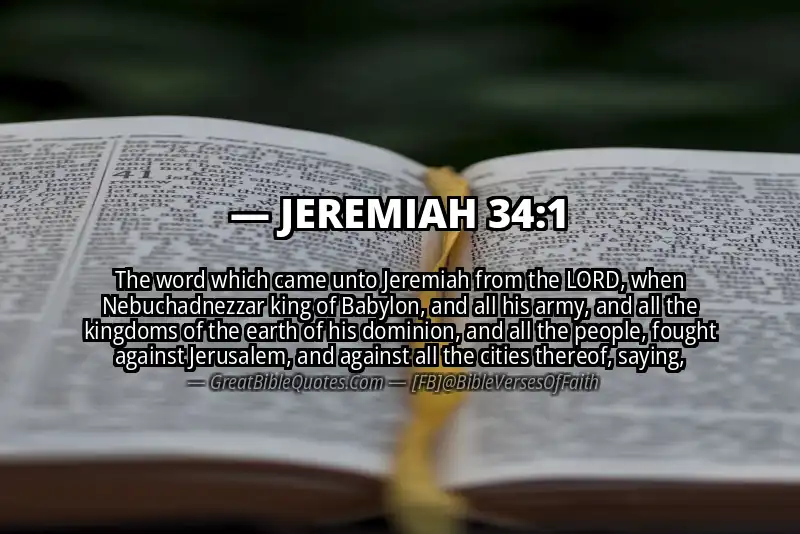 JEREMIAH 34:1 Verse