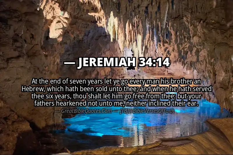 JEREMIAH 34:14 Verse