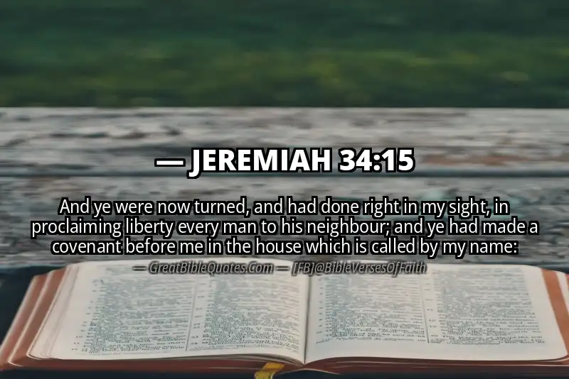 JEREMIAH 34:15 Verse