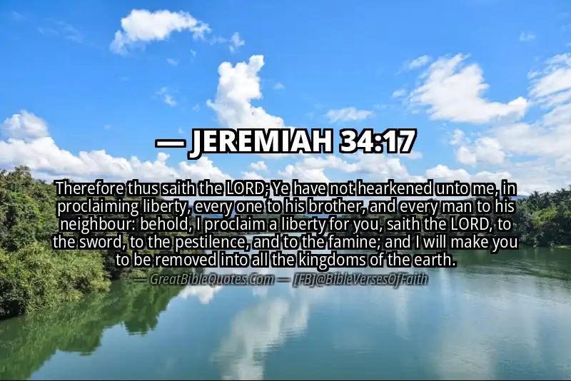 JEREMIAH 34:17 Verse