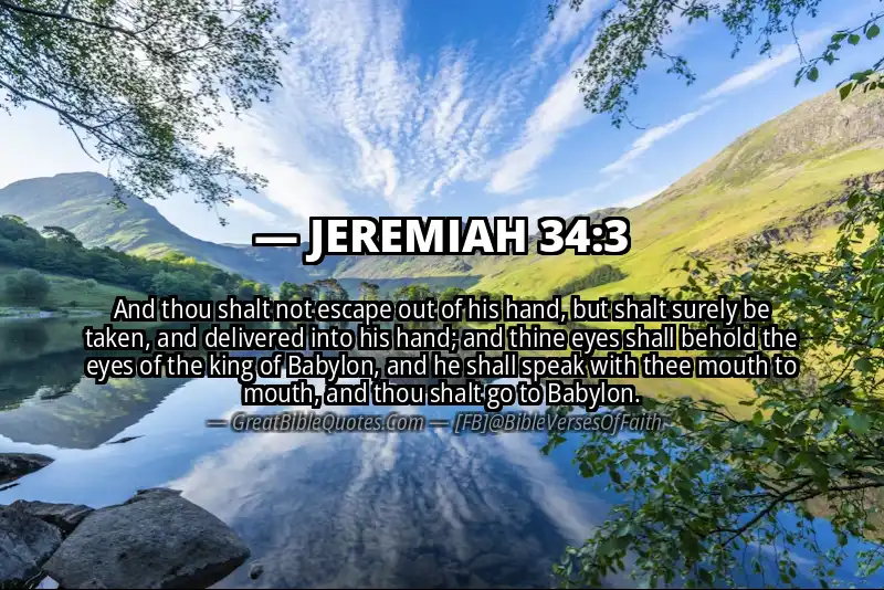 JEREMIAH 34:3 Verse