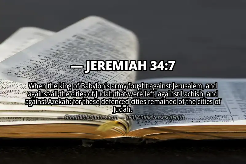 JEREMIAH 34:7 Verse