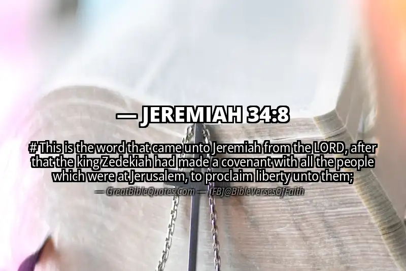 JEREMIAH 34:8 Verse