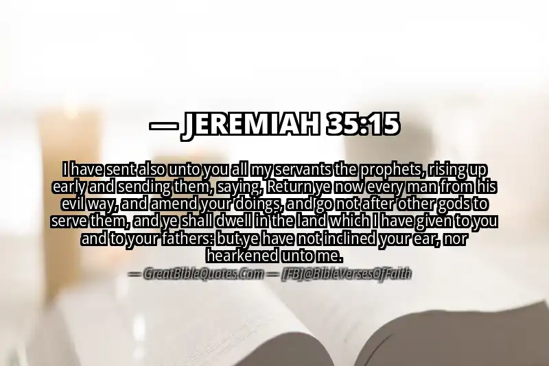 JEREMIAH 35:15 Verse Image