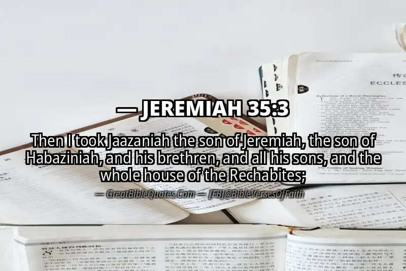 JEREMIAH 35:3 Verse