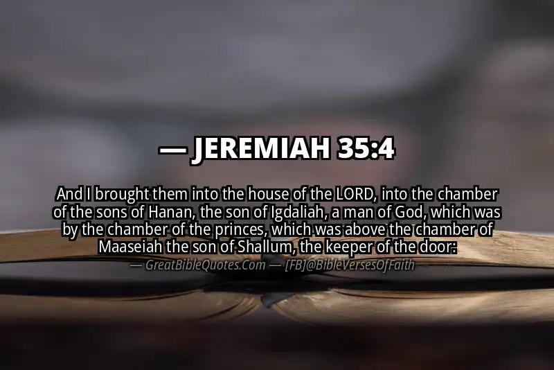 JEREMIAH 35:4 Verse