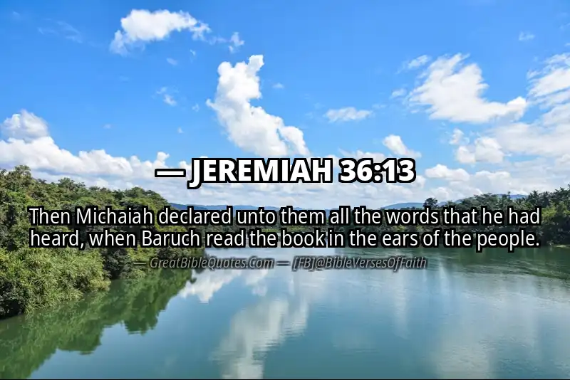 JEREMIAH 36:13 Verse