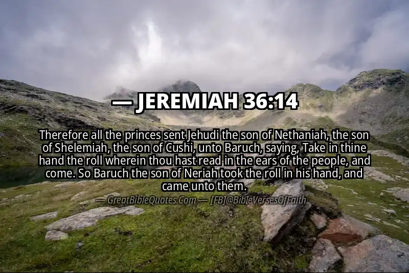 JEREMIAH 36:14 Verse