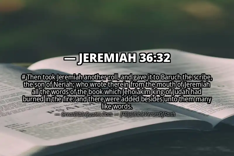JEREMIAH 36:32 Verse