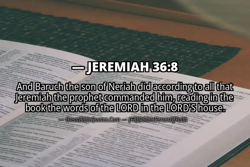 JEREMIAH 36:8 Verse