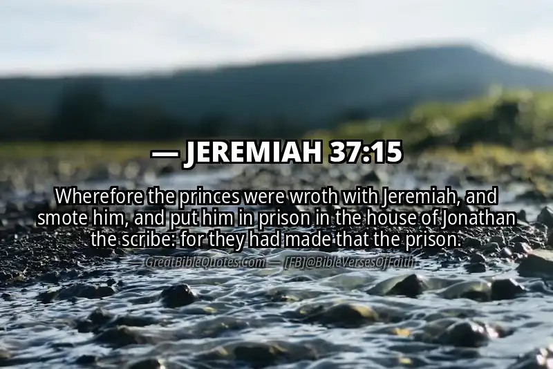 JEREMIAH 37:15 Verse