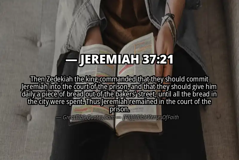 JEREMIAH 37:21 Verse
