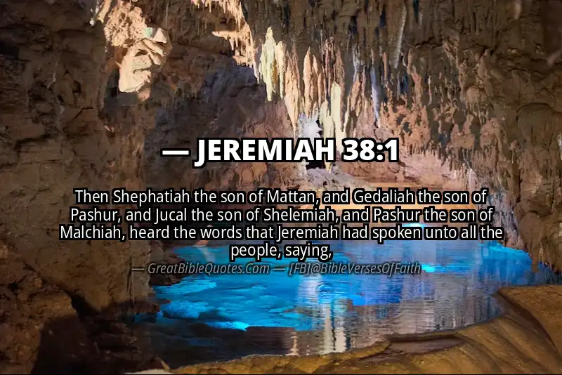 JEREMIAH 38:1 Verse