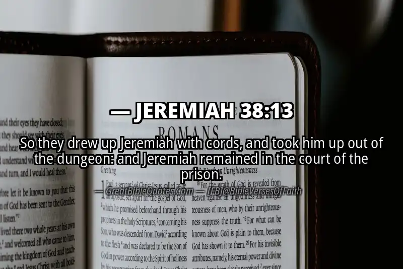 JEREMIAH 38:13 Verse