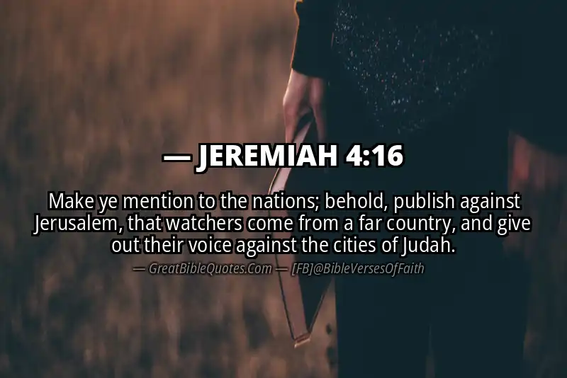 Bible verse: JEREMIAH 4:16 Image