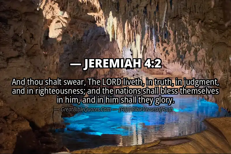 JEREMIAH 4:2 Verse