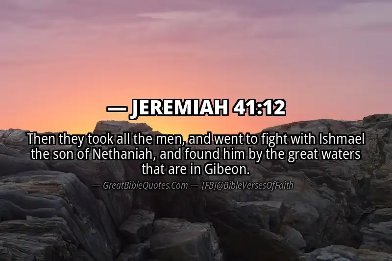 JEREMIAH 41:12 Verse