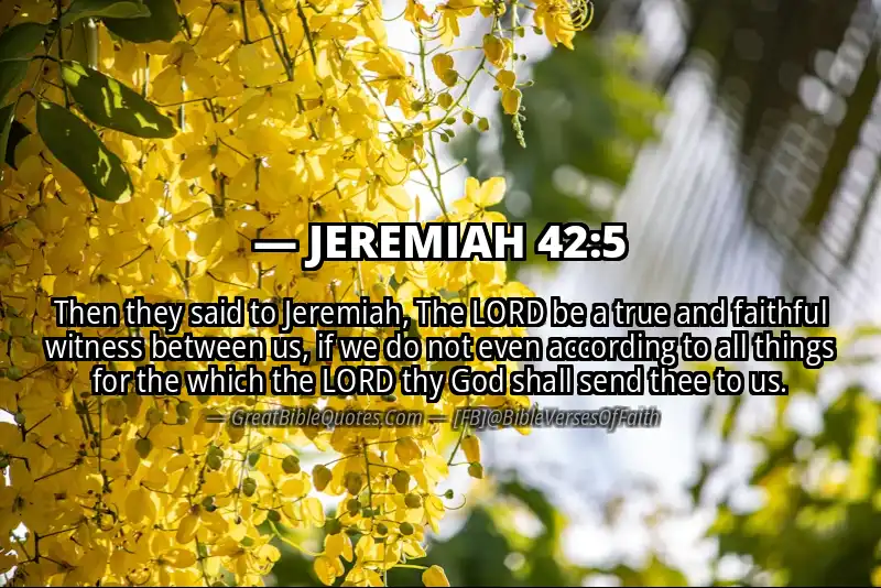 JEREMIAH 42:5 Verse