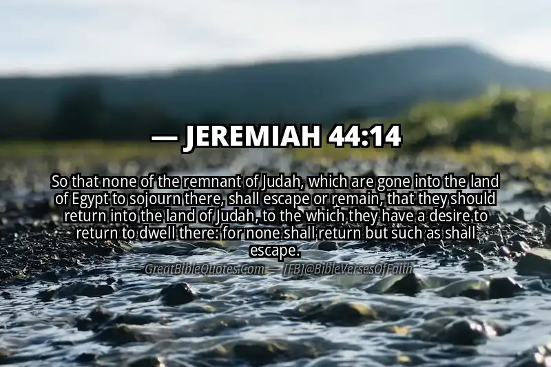 JEREMIAH 44:14 Verse