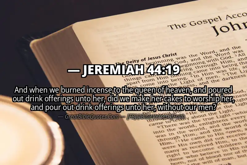 JEREMIAH 44:19 Verse