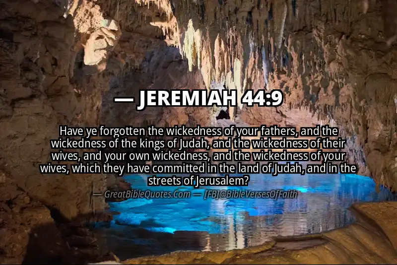 JEREMIAH 44:9 Verse Image