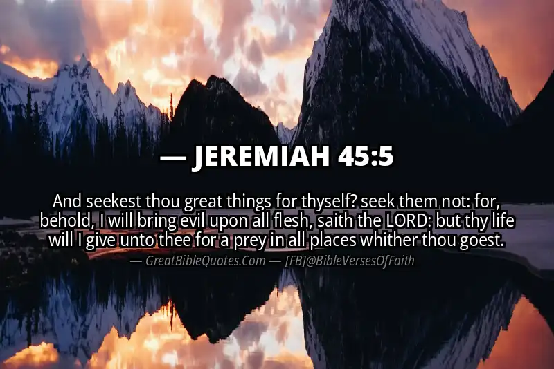 JEREMIAH 45:5 Verse Image