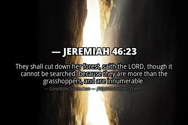 JEREMIAH 46:23 Verse