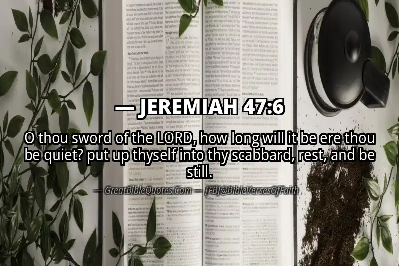 JEREMIAH 47:6 Verse