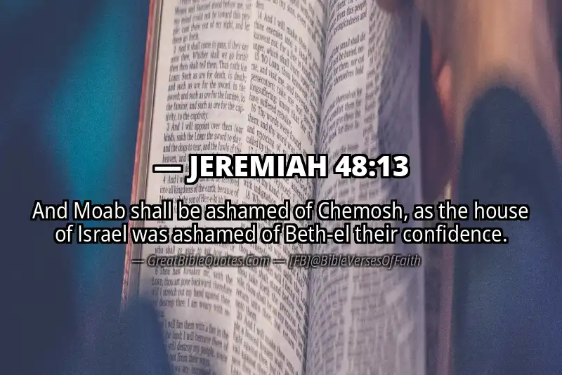 JEREMIAH 48:13 Verse