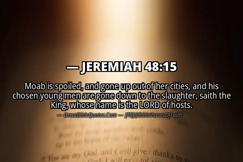 JEREMIAH 48:15 Verse